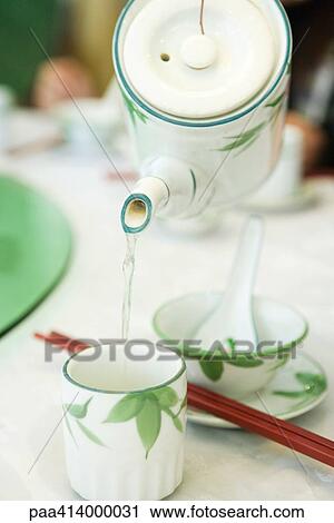 Pouring tea from teapot View Large Photo Image Stock Image - Pouring tea from teapot. Fotosearch