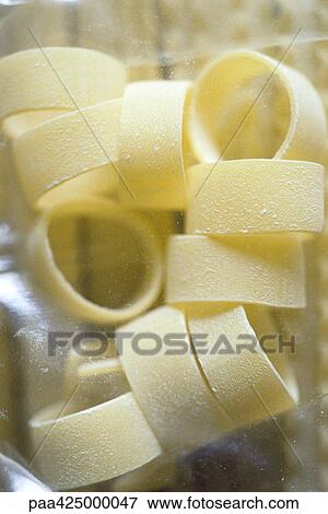 Calamarata pasta View Large Photo Image Stock Photo - Calamarata pasta. Fotosearch