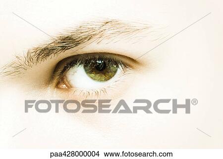 Picture - Male eye, extreme close-up. Fotosearch