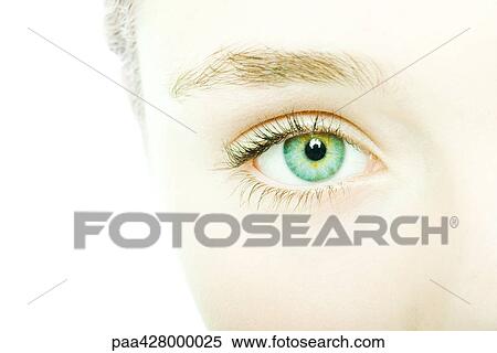 Teenage girl's eye, extreme close-up View Large Photo Image Stock Photography - Teenage girl's eye, extreme close-up. Fotosearch