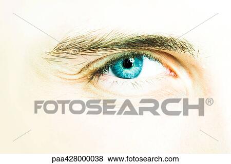 Young man's eye, extreme close-up View Large Photo Image Stock Photo - Young man's eye, extreme close-up. Fotosearch