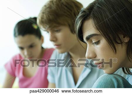 Stock Photograph - Teenage friends . Fotosearch