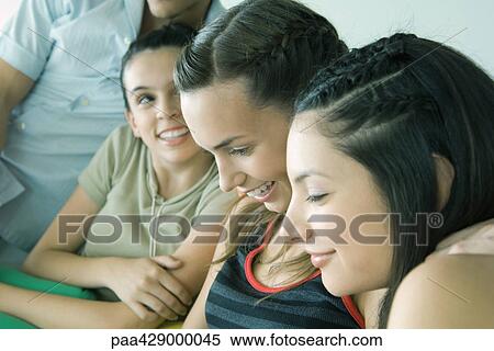 Teenage friends View Large Photo Image Stock Photography - Teenage friends . Fotosearch