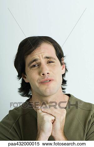 Man pleading, head and shoulders, portrait View Large Photo Image Stock Photography - Man pleading, head and shoulders, portrait. Fotosearch