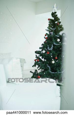 Sofa and Christmas tree View Large Photo Image Stock Image - Sofa and Christmas tree. Fotosearch
