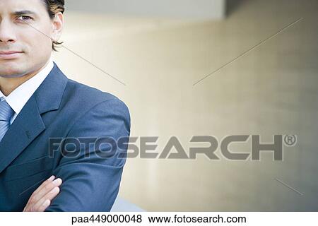 Businessman, head and shoulders, portrait, cropped view View Large Photo Image Stock Photo - Businessman, head and shoulders, portrait, cropped view. Fotosearch