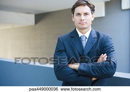 Businessman, waist up, portrait View Large Photo Image Stock Photograph - Businessman, waist up, portrait. Fotosearch