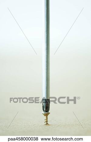 Screwdriver, screw, close-up View Large Photo Image Stock Photo - Screwdriver, screw, close-up. Fotosearch