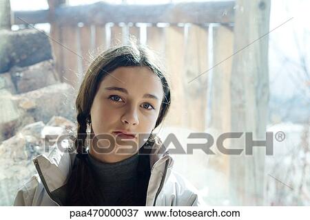 Teen girl, portrait View Large Photo Image Stock Photo - Teen girl, portrait. Fotosearch