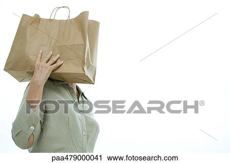 Woman carrying shopping bag on shoulder View Large Photo Image Stock Image - Woman carrying shopping bag on shoulder. Fotosearch