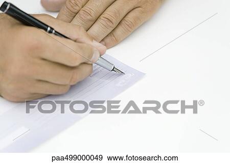 Hand signing document, close-up View Large Photo Image Stock Photo - Hand signing document, close-up. Fotosearch