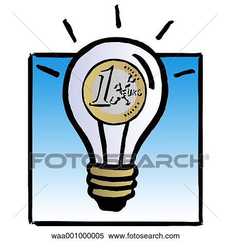 Stock Illustration - bulbs, change, upheaval, evolution, 2002, one, numbers. Fotosearch