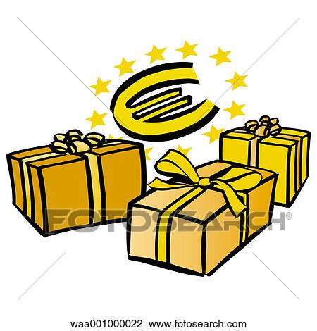 Drawing - gifts, change, upheaval, evolution, 2002, arrival, packages. Fotosearch