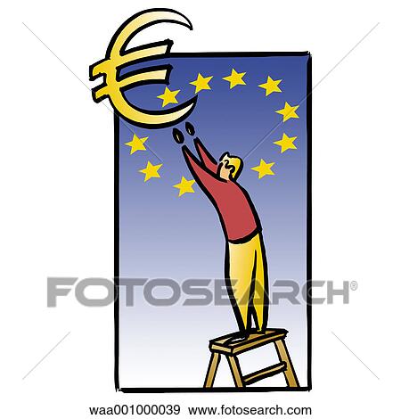 Stock Illustration - men, finances, relations, agreement, union, currency, composure. Fotosearch