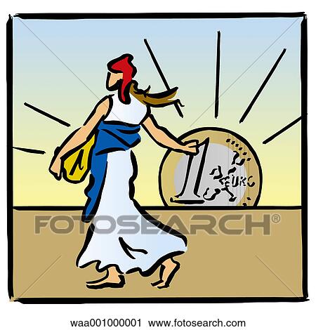 Clip Art - sower, preparation, preparations, change, upheaval, evolution, 2002. Fotosearch
