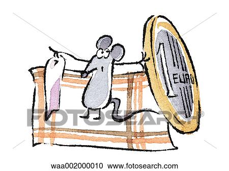 Clipart - drawings, mouse, animals, illustrations, humour, humorous, euro. Fotosearch