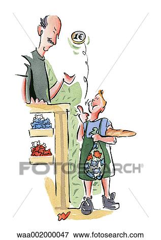 drawings, numbers, one, tradesmen, trade, coins, epsilon View Large Illustration Stock Illustration - drawings, numbers, one, tradesmen, trade, coins, epsilon. Fotosearch
