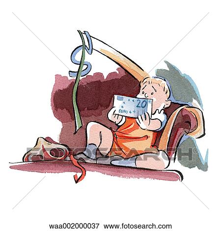 drawings, thrifty, save, cash, liquidities, paper, money View Large Illustration Stock Illustration - drawings, thrifty, save, cash, liquidities, paper, money. Fotosearch