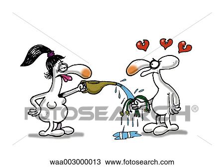 drawing, cynicism, cynical, humorous, humour, relations, couples View Large Illustration Drawing - drawing, cynicism, cynical, humorous, humour, relations, couples. Fotosearch