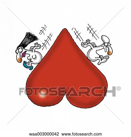 Drawing - drawing, cynicism, cynical, humorous, humour, love. Fotosearch