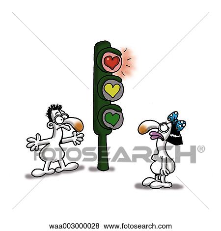 Stock Illustration - drawing, humorous, humour, indication, signals, signal. Fotosearch