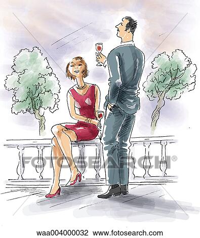 drawing, admirers, suitor, suitors, admirer, appointment, meetings View Large Illustration Drawing - drawing, admirers, suitor, suitors, admirer, appointment, meetings. Fotosearch