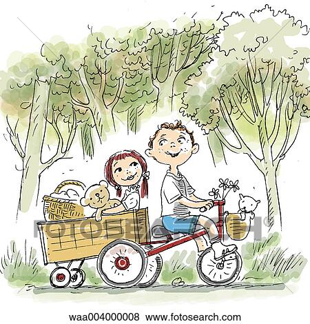 drawing, humorous, humour, children, childhood, friend, friends View Large Illustration Stock Illustration - drawing, humorous, humour, children, childhood, friend, friends. Fotosearch