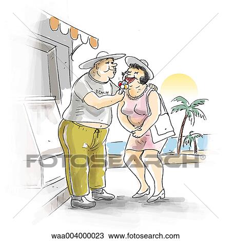 drawing, summer, sea, eat, share View Large Illustration Drawing - drawing, summer, sea, eat, share. Fotosearch