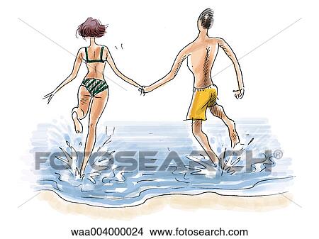drawing, swimmers, swimmer, leisure, affinities, accomplices, complicity View Large Illustration Stock Illustration - drawing, swimmers, swimmer, leisure, affinities, accomplices, complicity. Fotosearch