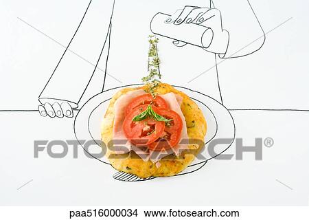 Seasoning chicken dish View Large Photo Image Picture - Seasoning chicken dish. Fotosearch