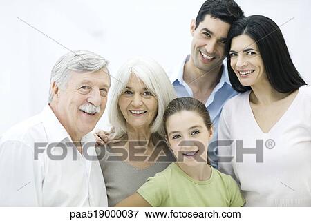 Multi-generation family, portrait View Large Photo Image Stock Photo - Multi-generation family, portrait. Fotosearch