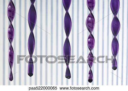 Five purple glass icicles View Large Photo Image Stock Photography - Five purple glass icicles. Fotosearch