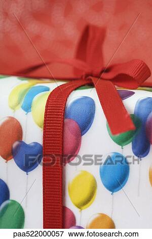 Gift wrapped present, detail View Large Photo Image Stock Photo - Gift wrapped present, detail. Fotosearch