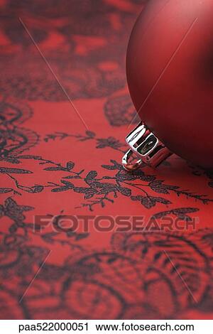 Red Christmas tree ornament, detail View Large Photo Image Stock Image - Red Christmas tree ornament, detail. Fotosearch