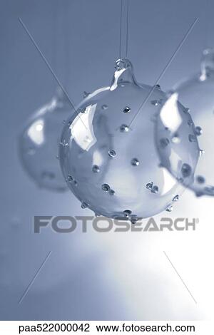 Three glass Christmas tree ornaments View Large Photo Image Stock Image - Three glass Christmas tree ornaments. Fotosearch