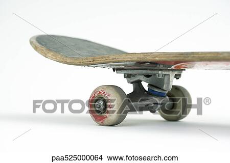 Close-up of frequently ridden skateboard, cropped View Large Photo Image Picture - Close-up of frequently ridden skateboard, cropped. Fotosearch