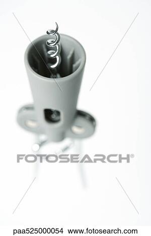 Corkscrew, extreme close-up of point of screw View Large Photo Image Picture - Corkscrew, extreme close-up of point of screw. Fotosearch