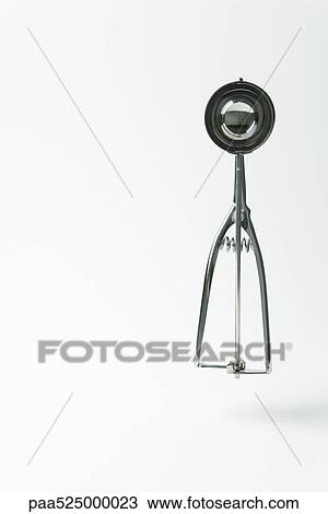 Metal ice cream scoop View Large Photo Image Stock Image - Metal ice cream scoop. Fotosearch