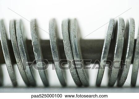 Metal washers on screw, extreme close-up View Large Photo Image Stock Image - Metal washers on screw, extreme close-up. Fotosearch