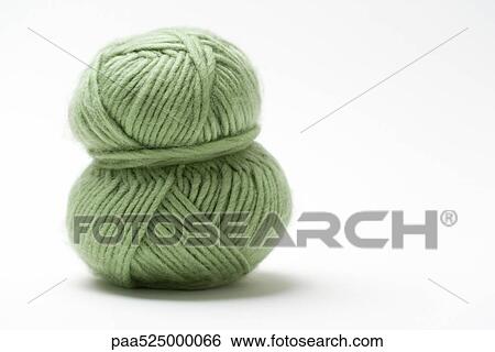 Skein of green yarn, close-up View Large Photo Image Stock Photograph - Skein of green yarn, close-up. Fotosearch
