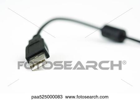USB cable, close-up View Large Photo Image Stock Image - USB cable, close-up. Fotosearch
