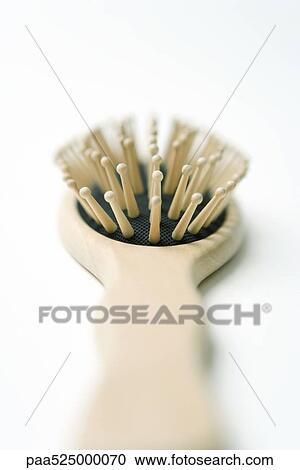 Wooden hairbrush, extreme close-up View Large Photo Image Stock Image - Wooden hairbrush, extreme close-up. Fotosearch