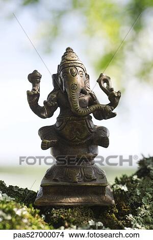 Statue of Ganesha, close-up View Large Photo Image Picture - Statue of Ganesha, close-up. Fotosearch