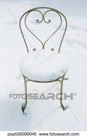 Chair in snow View Large Photo Image Stock Photography - Chair in snow. Fotosearch