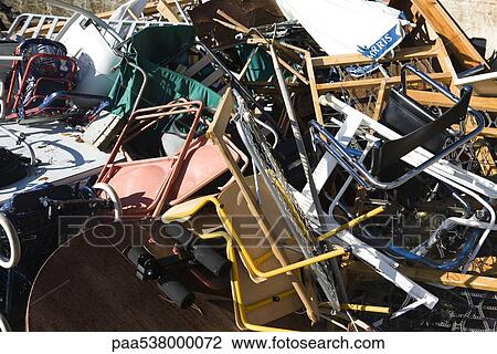 Discarded household items piled up View Large Photo Image Stock Image - Discarded household items piled up. Fotosearch