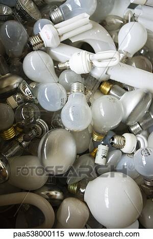 Stock Photography - Heap of light bulbs, close-up. Fotosearch
