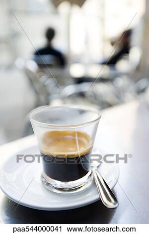 Glass of espresso View Large Photo Image Stock Image - Glass of espresso. Fotosearch