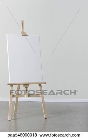 Blank canvas on easel View Large Photo Image Stock Photo - Blank canvas on easel. Fotosearch