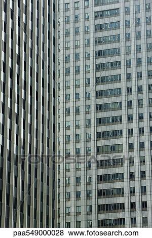 "High rise office buildings, cropped view" View Large Photo Image Stock Photo - "High rise office buildings, cropped view". Fotosearch