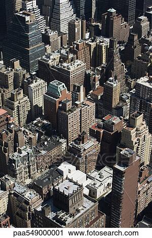 Stock Image - "New York City, aerial view". Fotosearch
